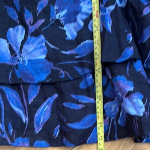 🆕 Anthropologie Floral Dress One Shoulder and Tiered Style. NWT - Picture 8 of 16